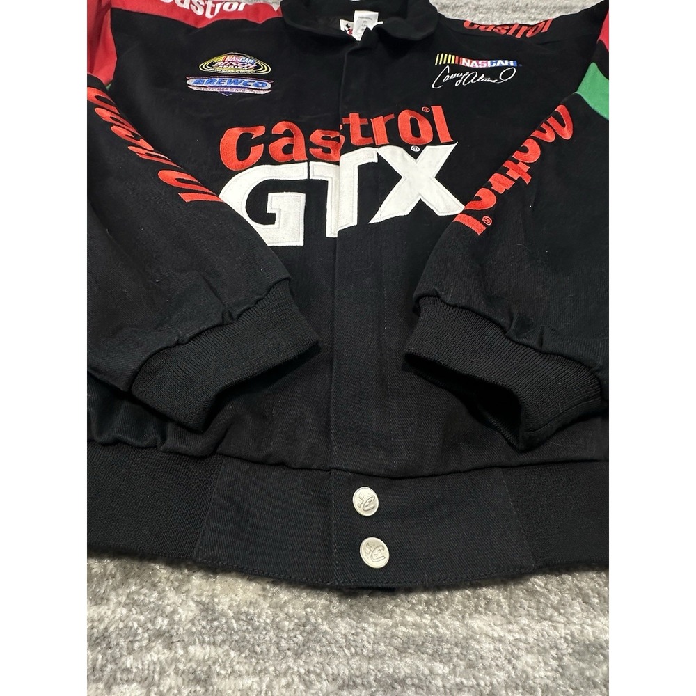 Vintage Castrol GTX Casey Atwood RNHRA  Racing Jacket Men's L‎ 90s NASCAR - Picture 6 of 12